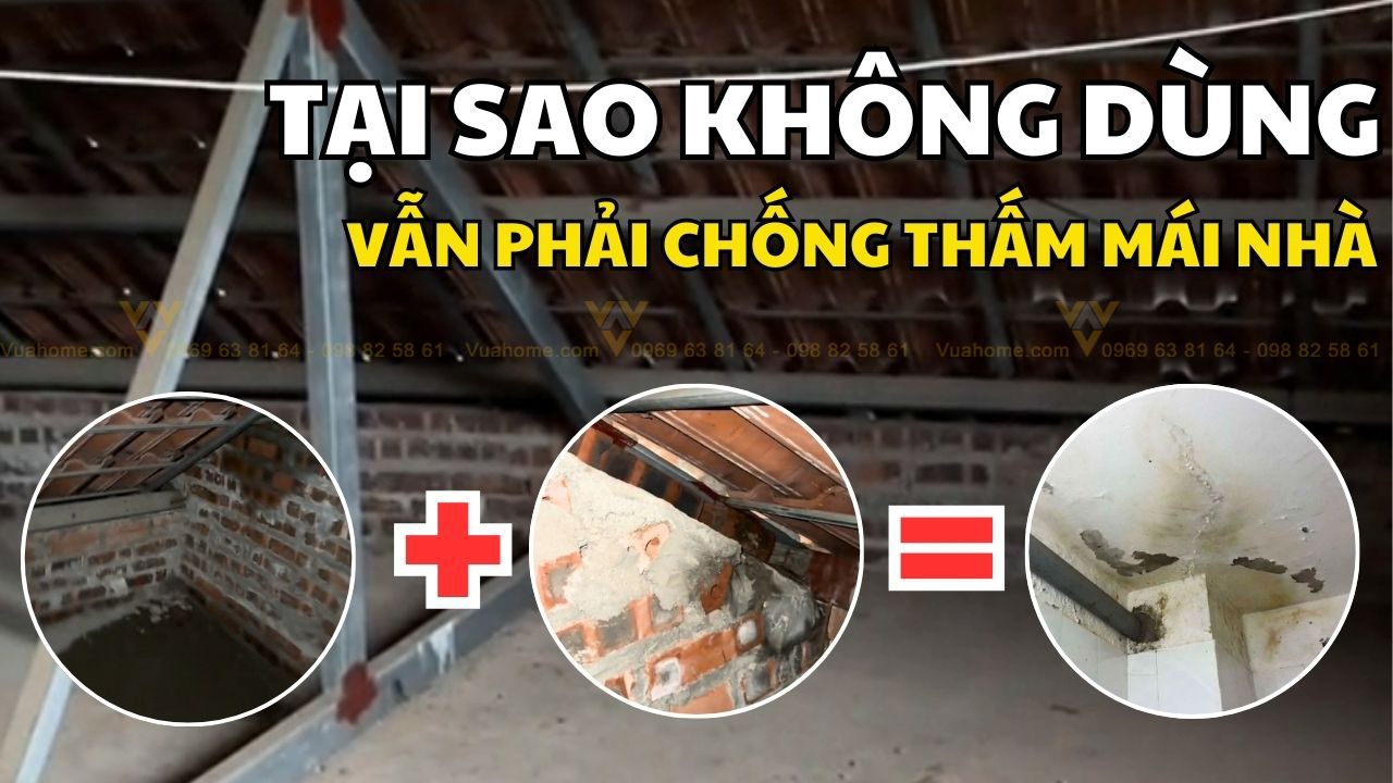 Tại sao phải chống thấm cho mái nhà trong khi không dùng?